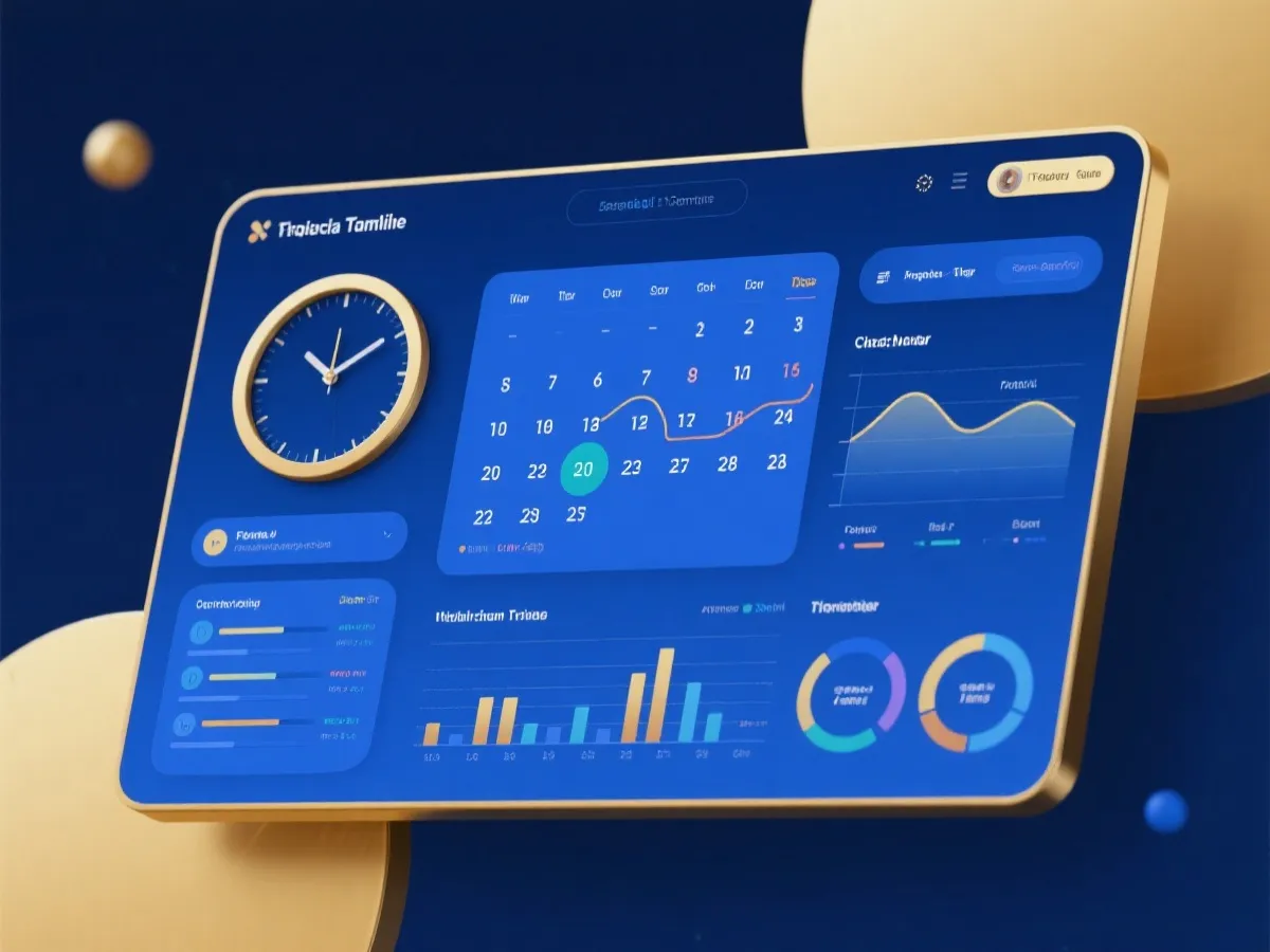 Illustration of a digital draw schedule dashboard